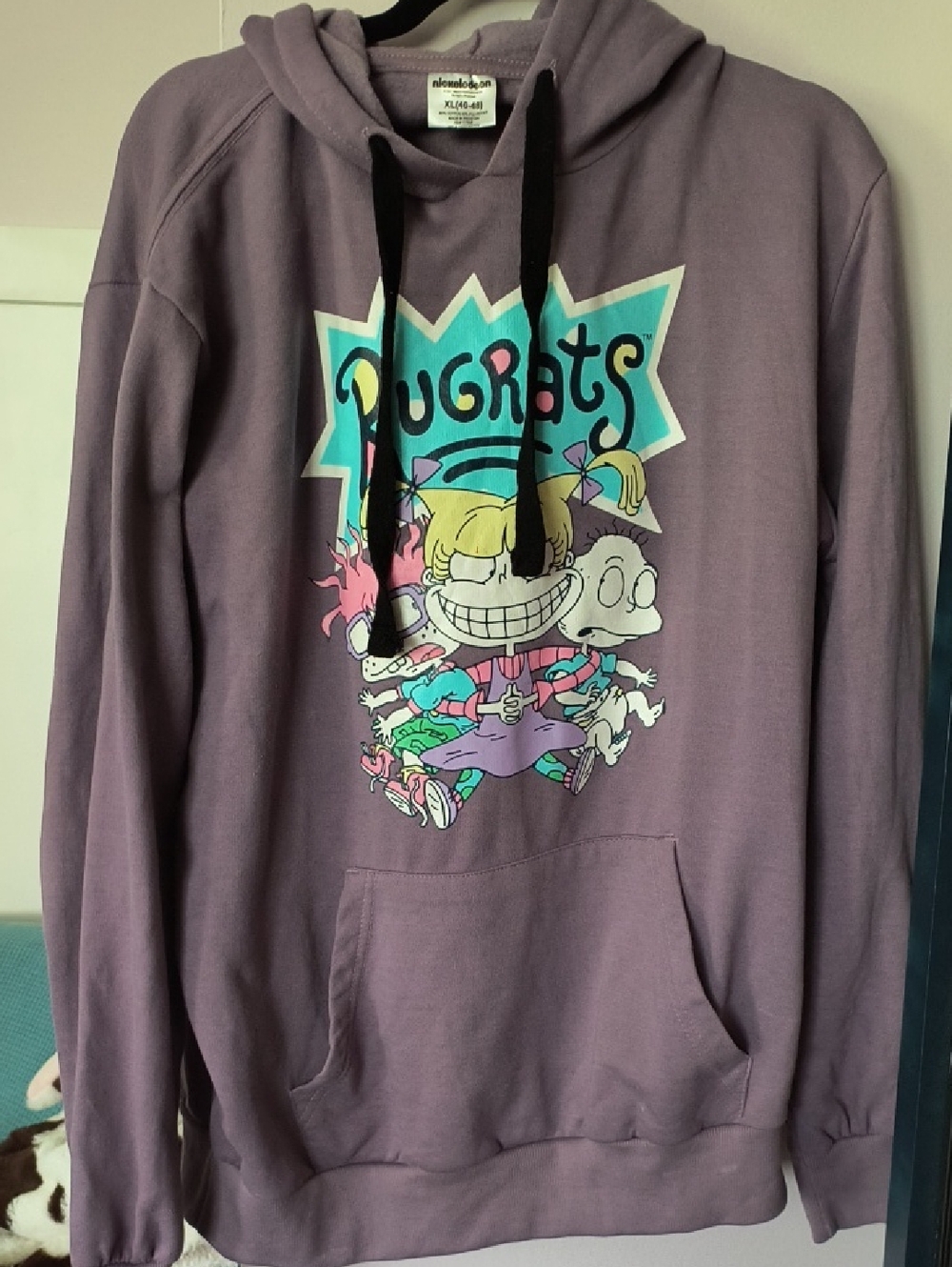 Nickelodeon Rugrats Lavender Crewneck Graphic Hoodie